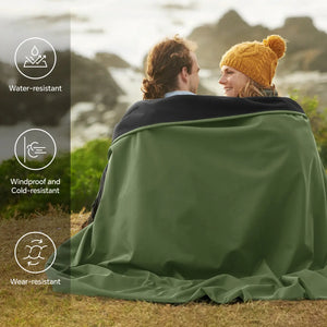 Foldable Fleece Stadium Blanket for Outdoor