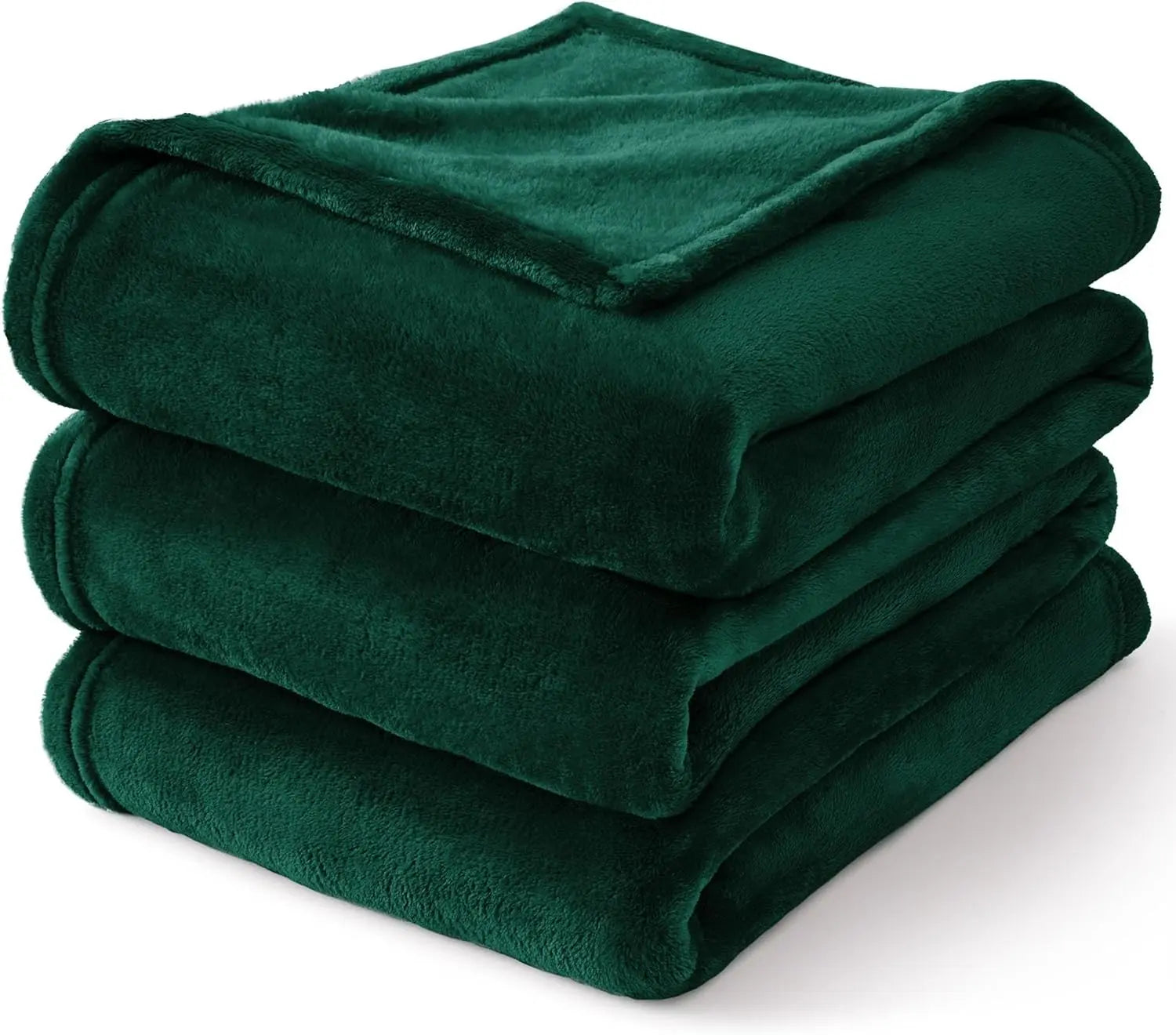 Forest Green Throw Blankets for Couch & Bed