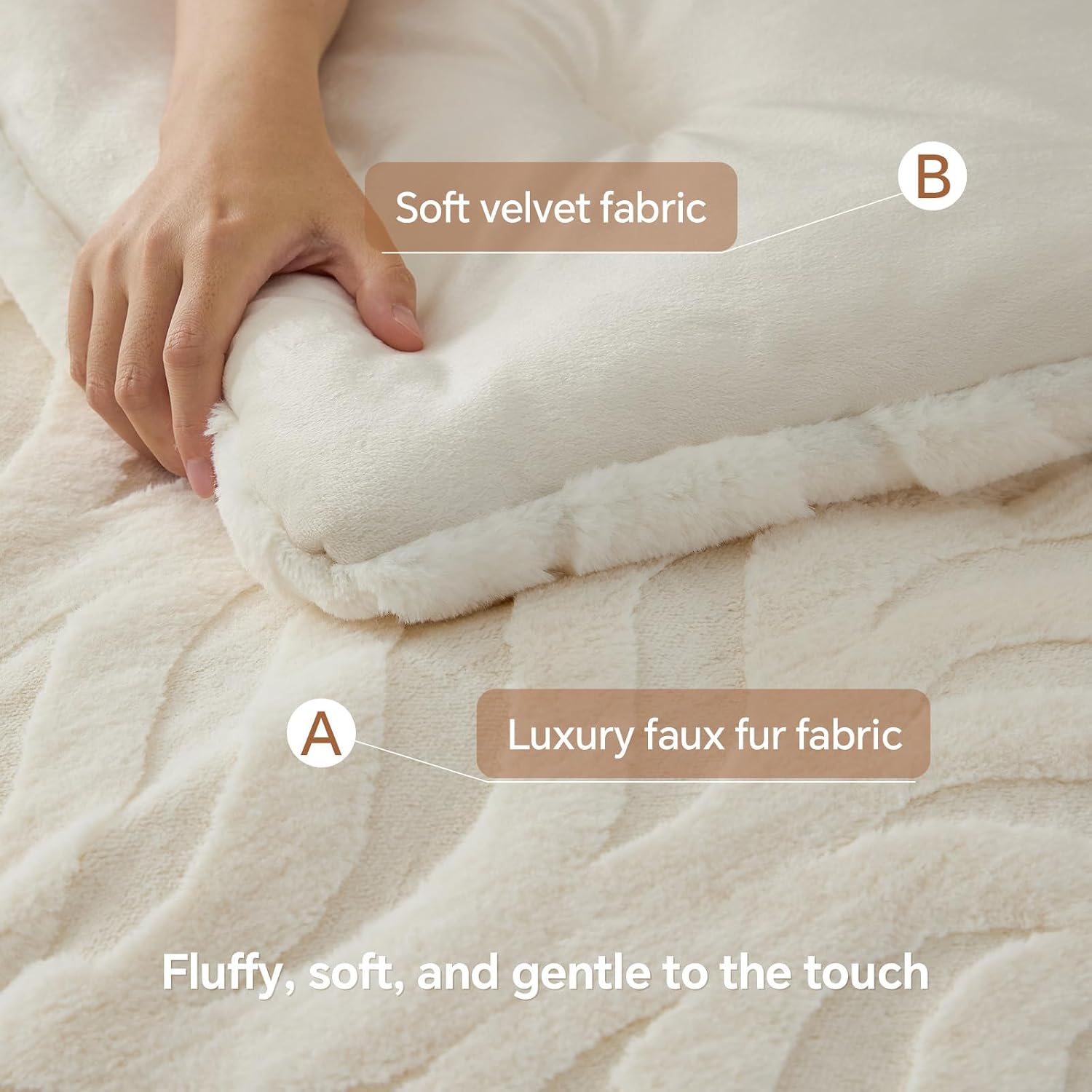 Fuzzy Bedding Set Queen