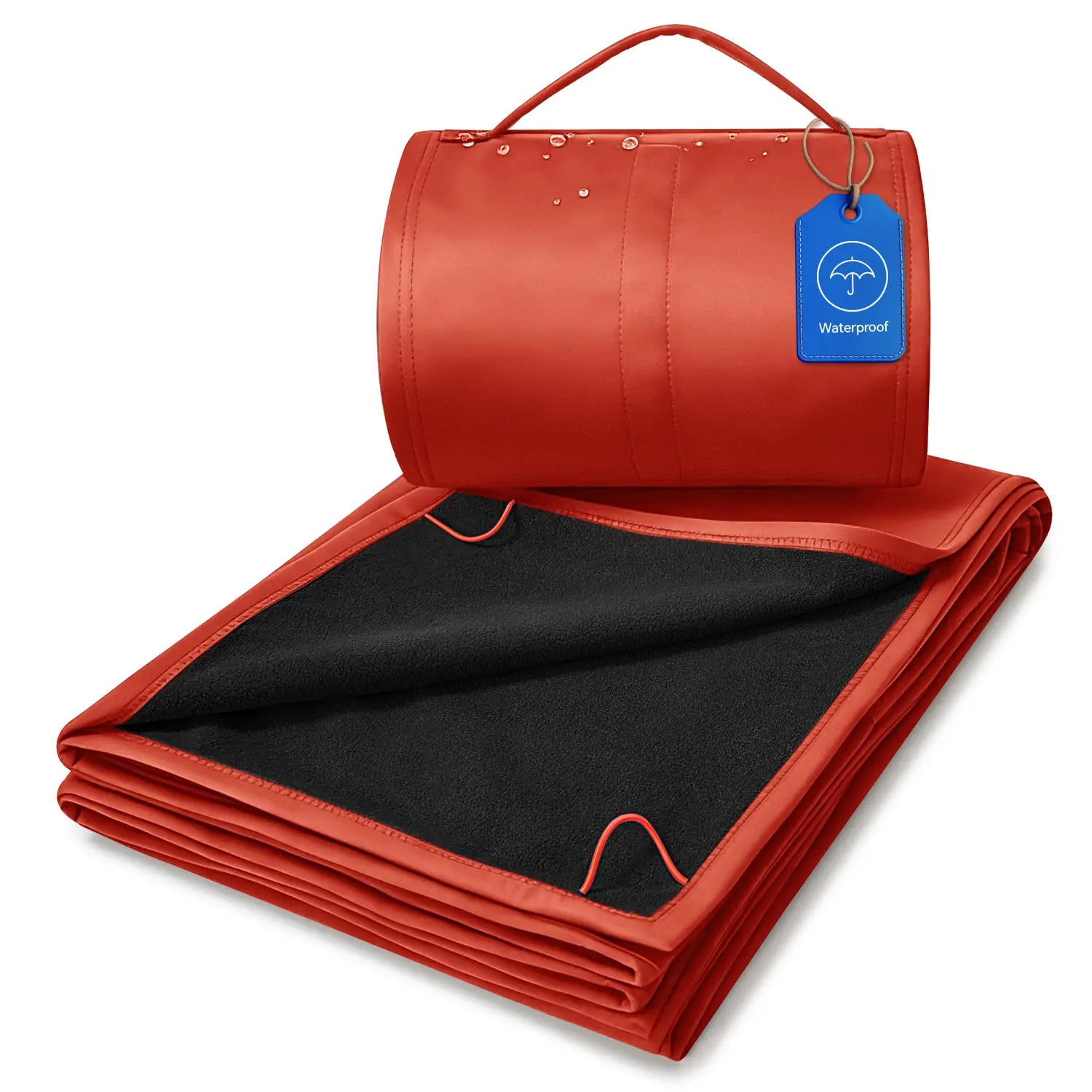 Lightweight Packable Blanket Red Color