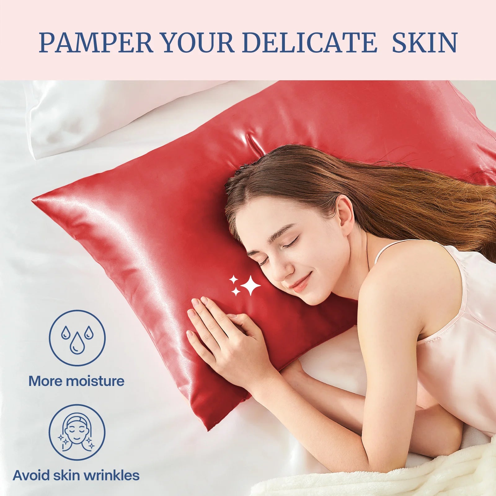 Silky Satin Pillow Case 2 pack