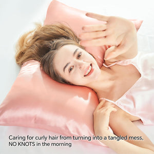 Statin pillowcase Coral with zipper 2 pack
