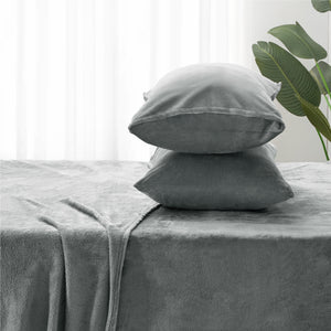 Super Soft and Warm Plush Flannel Sheet Set
