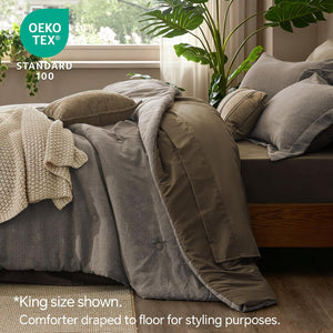 Bed in A Bag 7 Pieces Breathable Comforter Sets