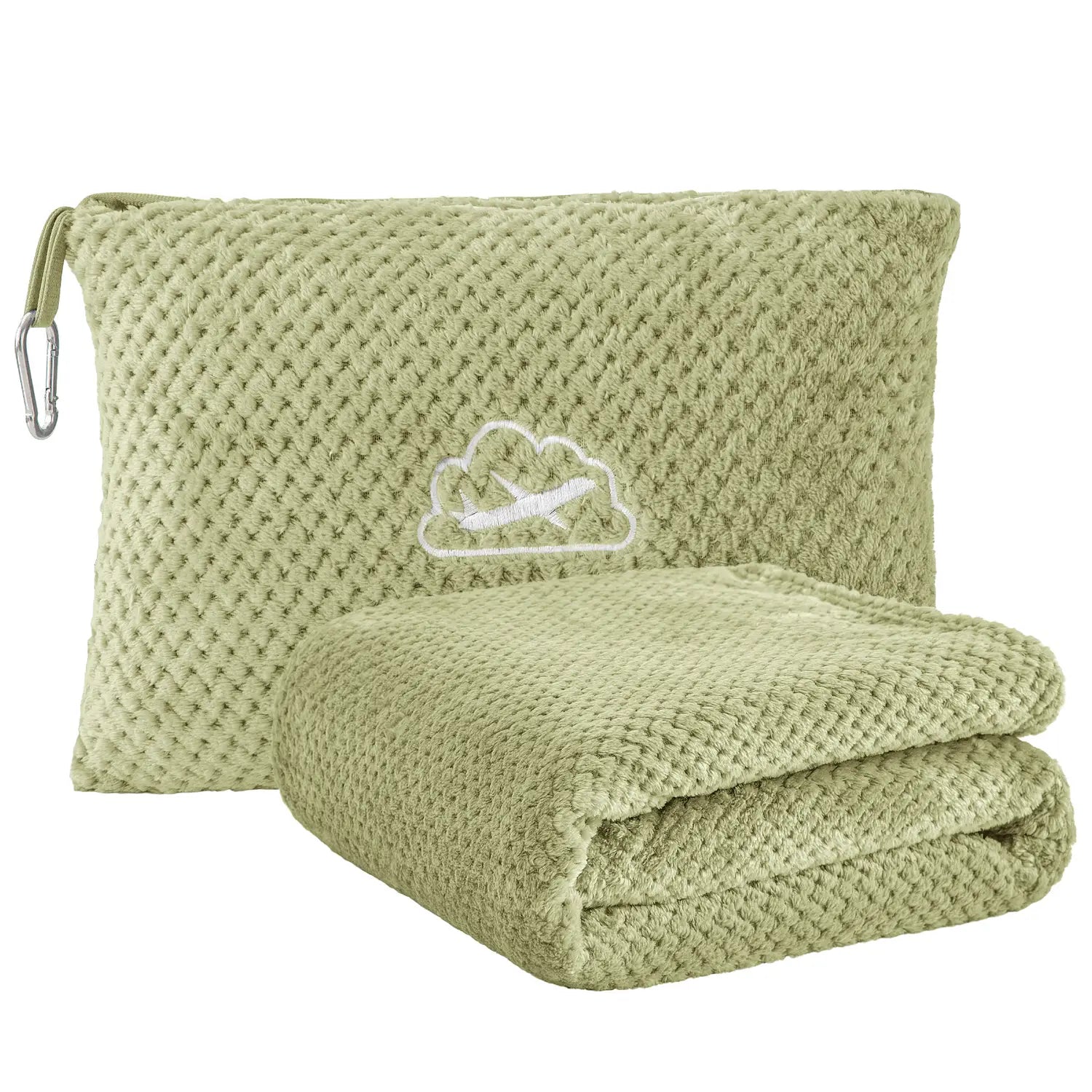 Travel Blanket with Bag Sage Green