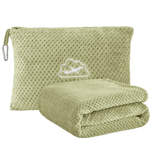 Travel Blanket with Bag Sage Green