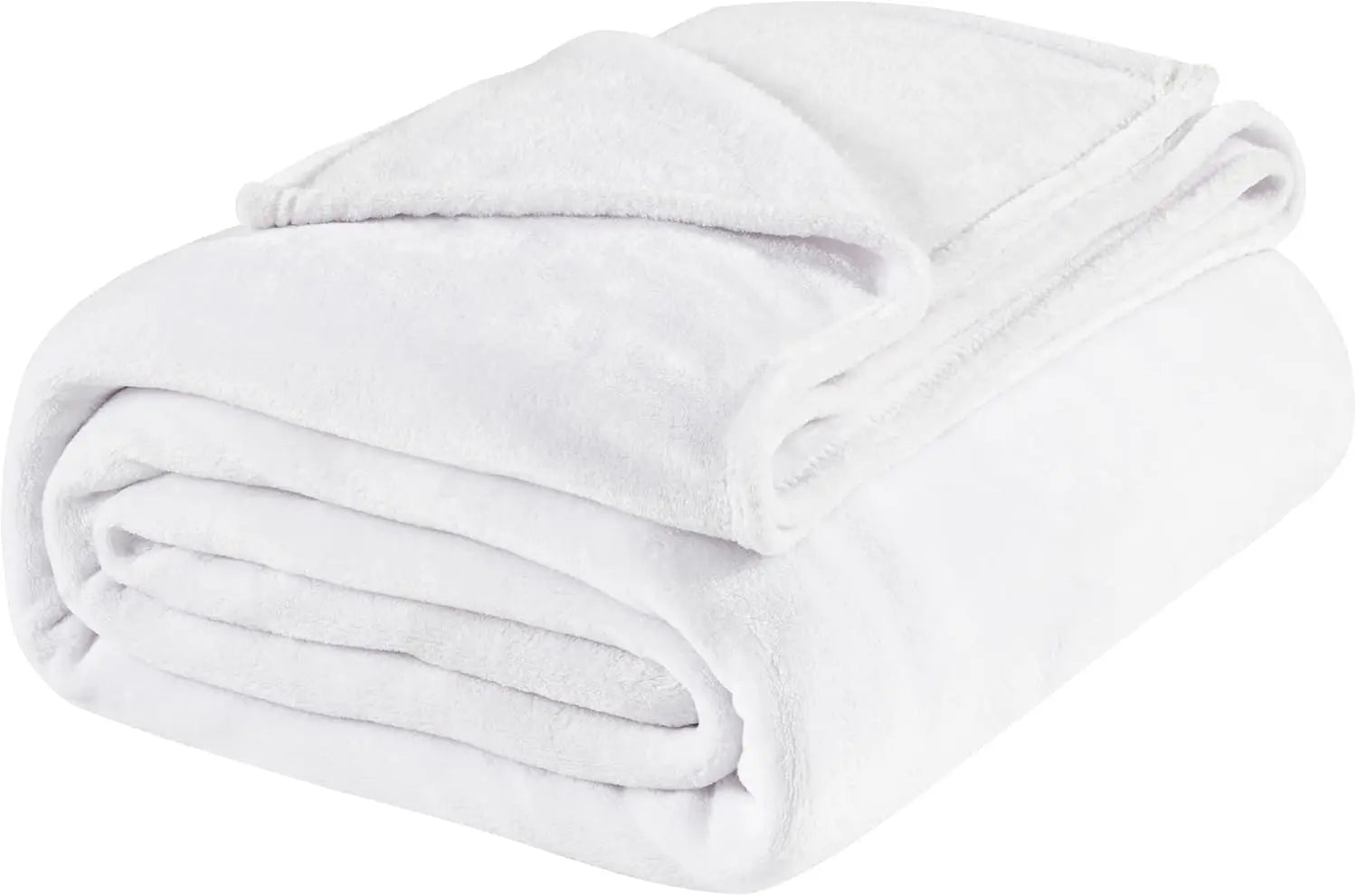 White Throw Blanket for Couch & Bed