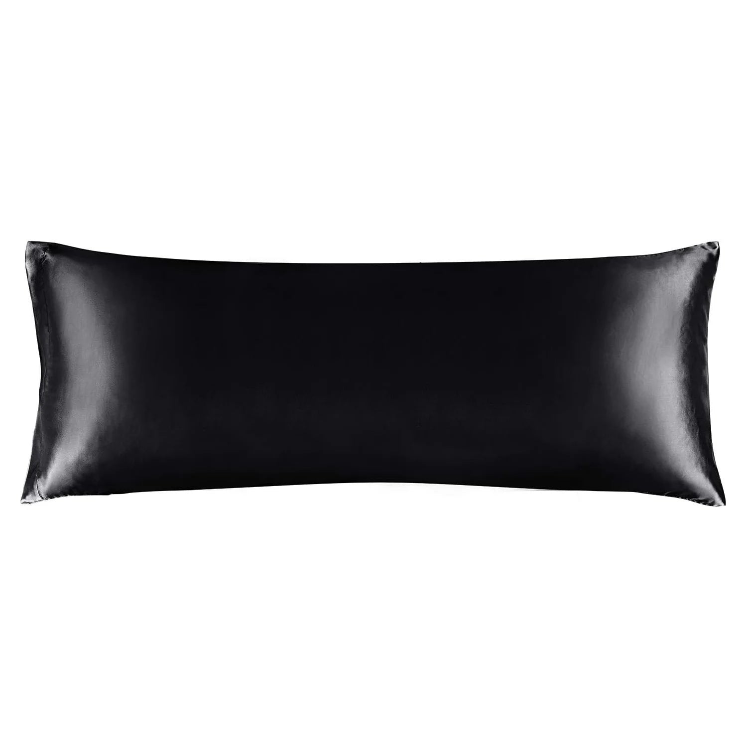 black satin body pillow cover
