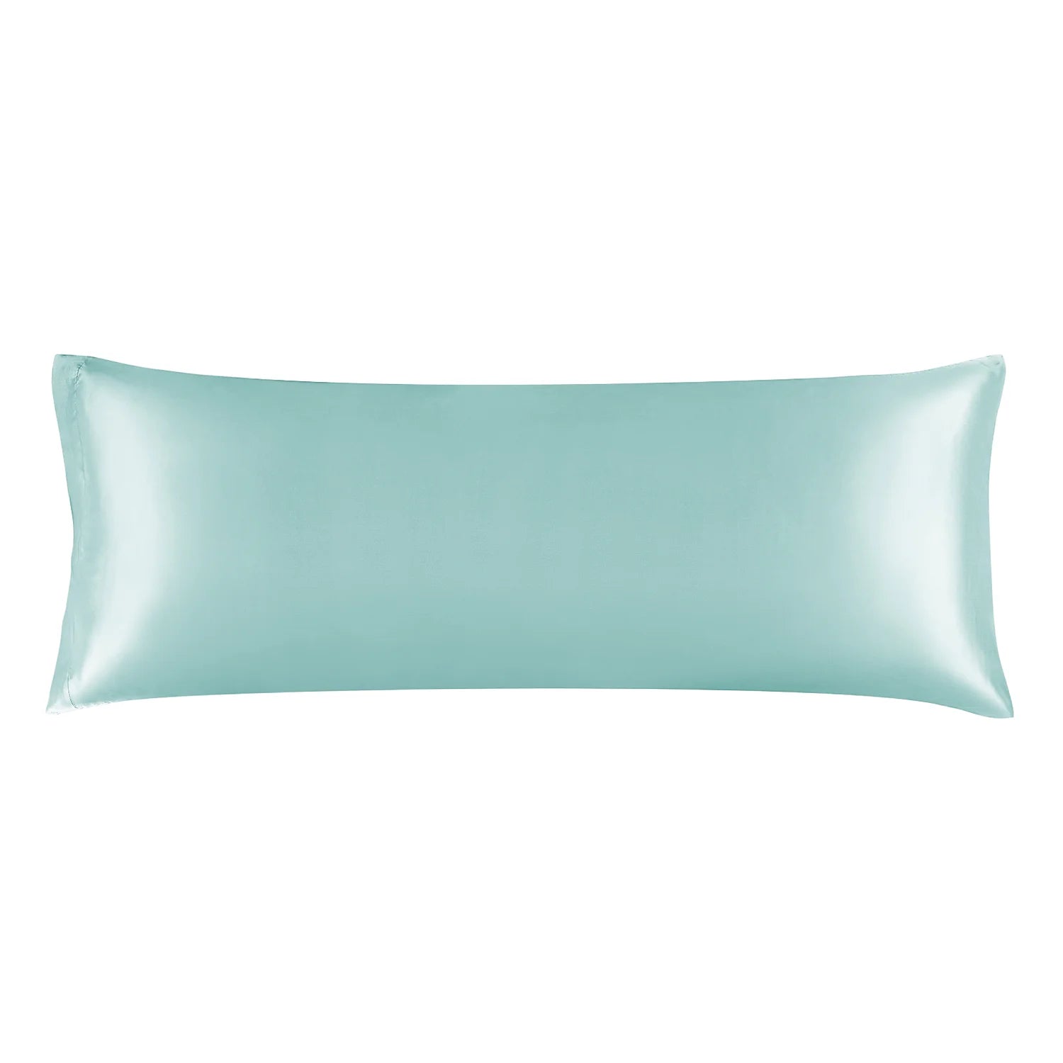 blue grey satin body pillow cover