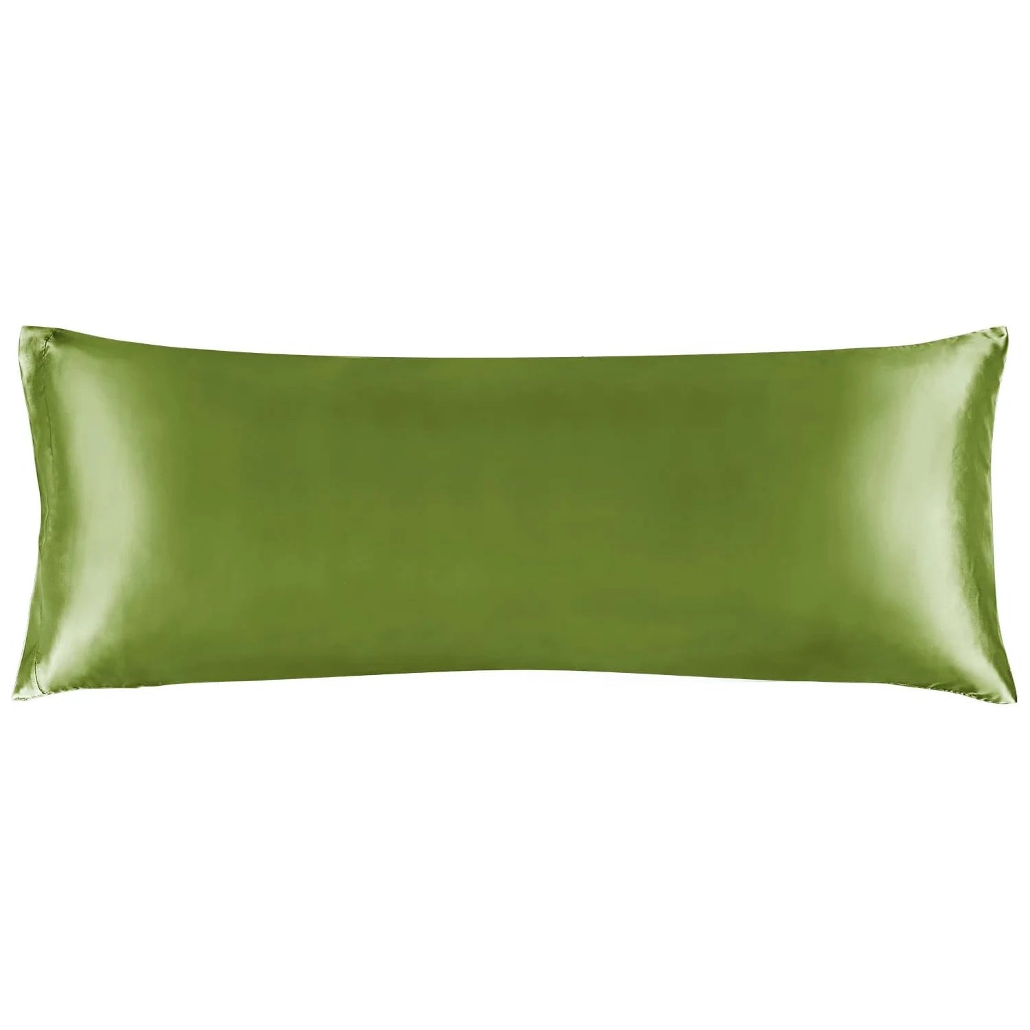 cedar green satin body pillow cover