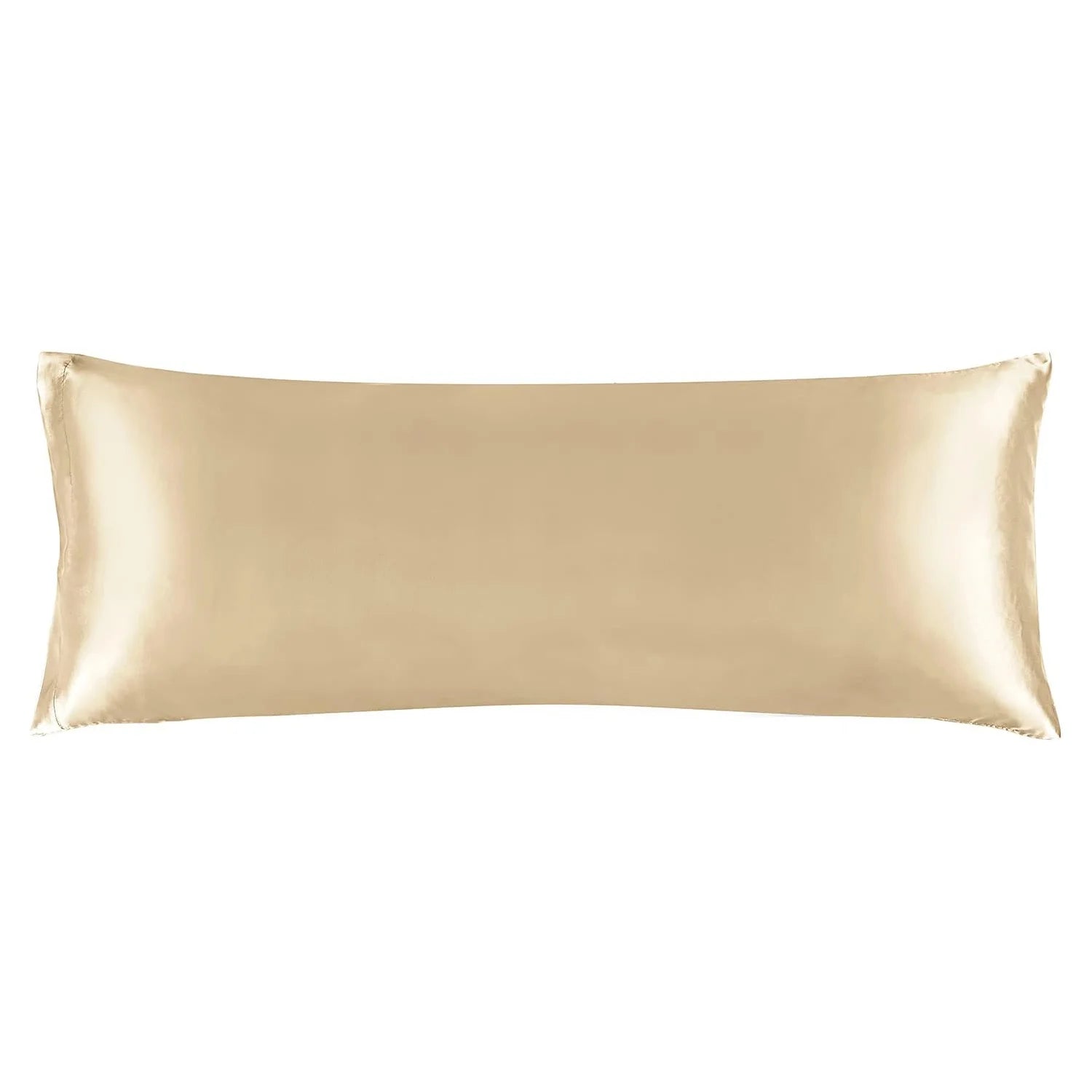 champagne satin body pillow cover