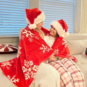 christmas gift throw blanket