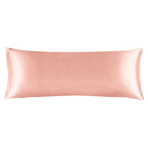 coral satin body pillow cover