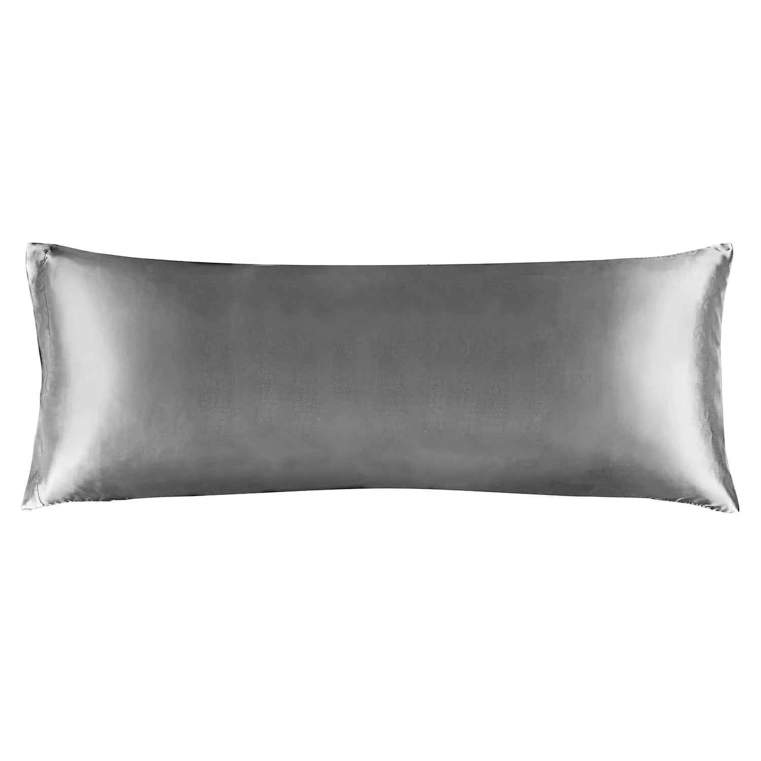 dark grey satin body pillow cover
