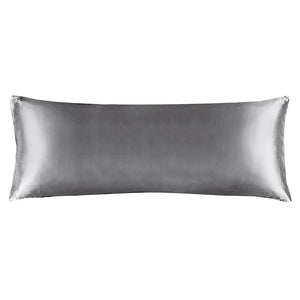dark grey satin body pillow cover