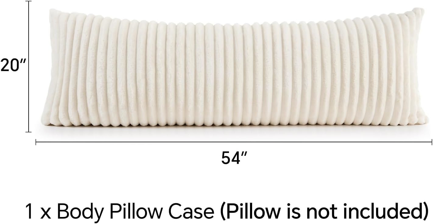 faux fur body pillow cover