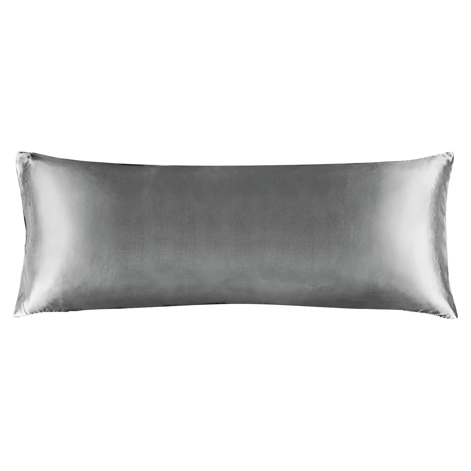 grey satin body pillow cover
