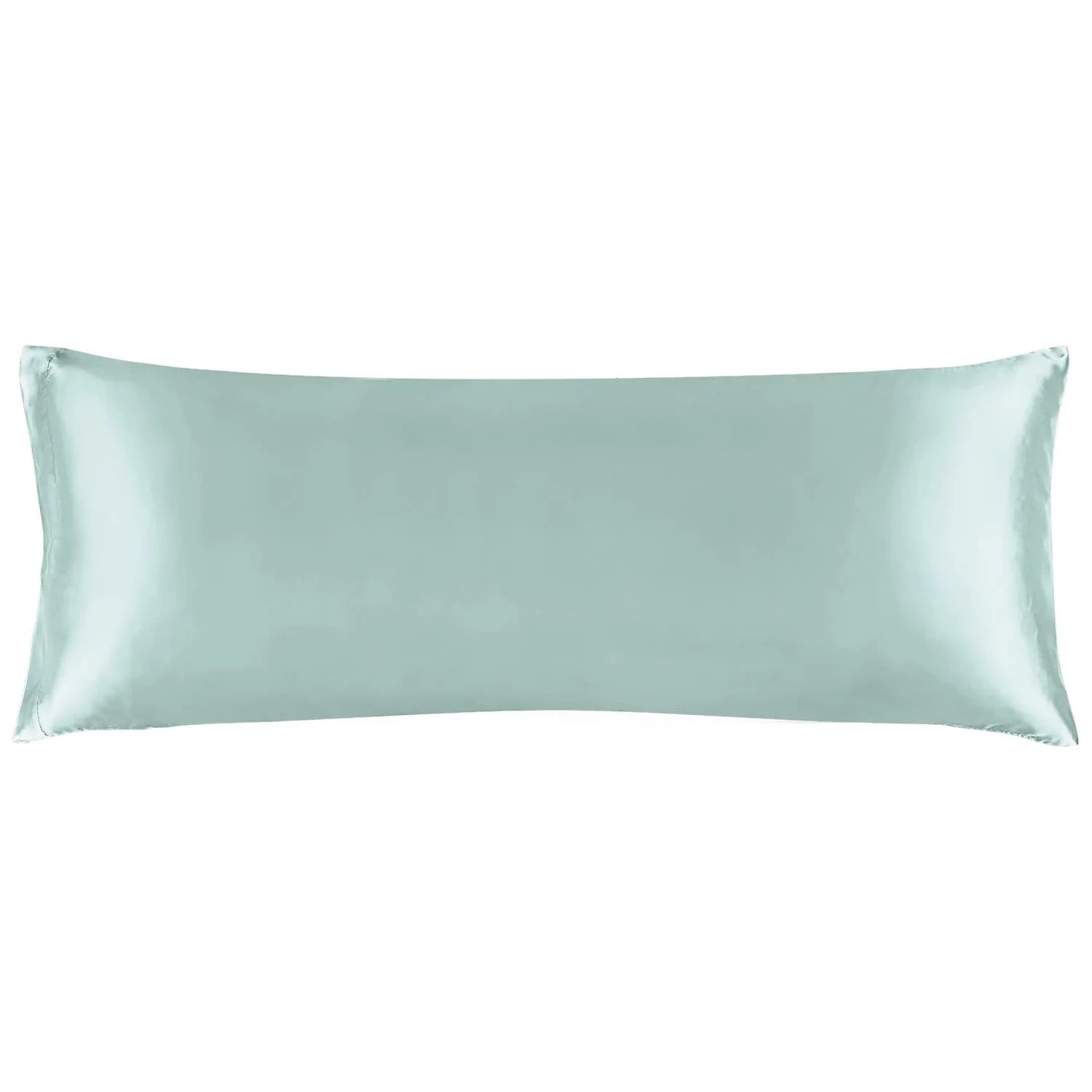 haze blue satin body pillow cover