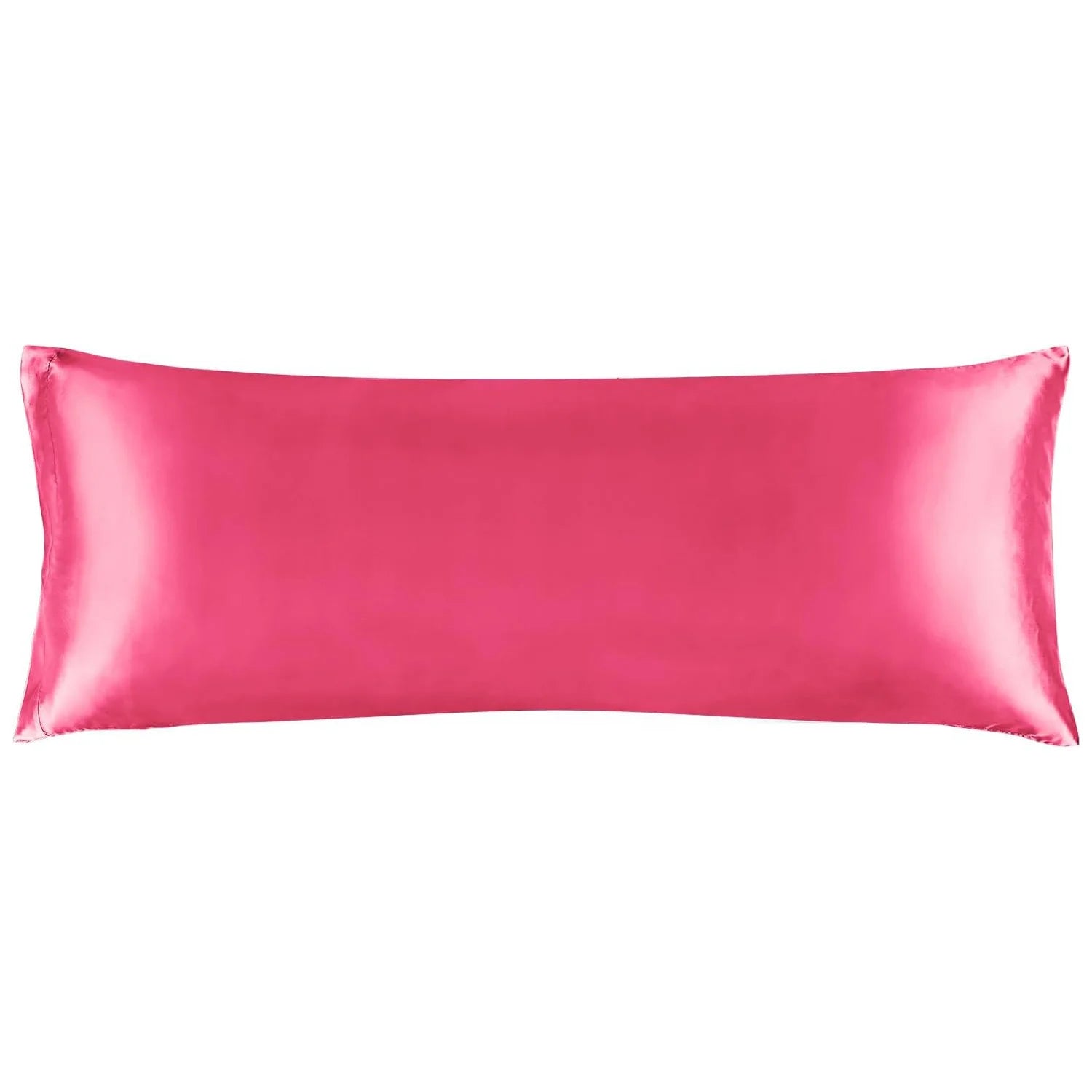 hot pink satin body pillow cover