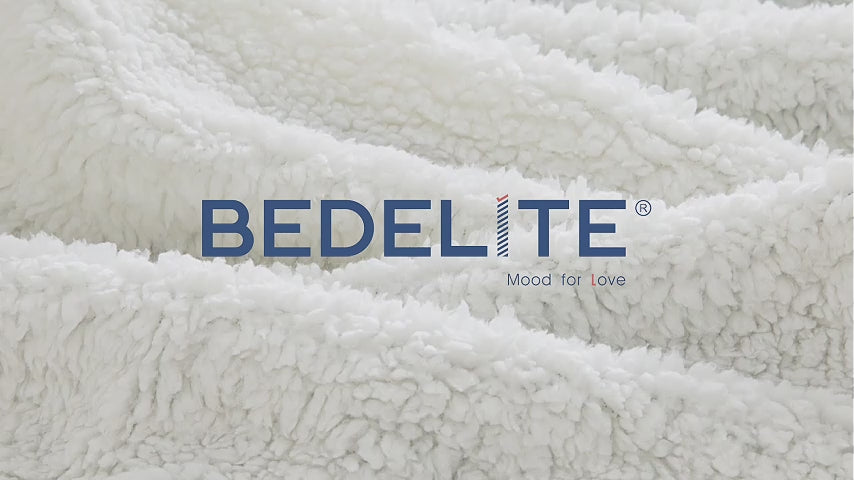 BEDELITE Buffalo Plaid Sherpa Fleece Blanket
