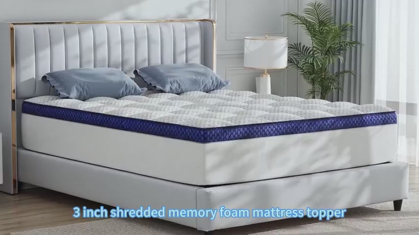 BEDELITE 3-Inch Cooling Mattress Topper