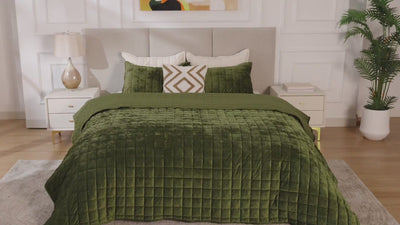 Luxury Velvet Comforter Bedding Set