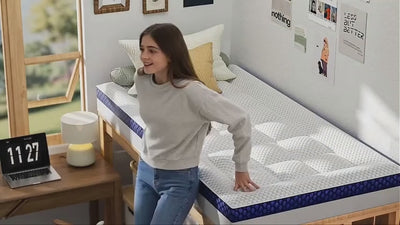 BEDELITE Dual-Layer Memory Foam Mattress Topper