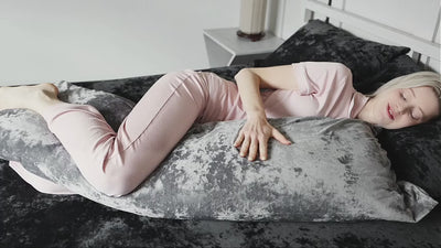 BEDELITE Velvet Body Pillow Cover with Hidden Zipper