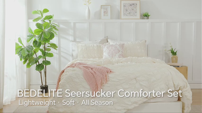 All Season Luxury Seersucker Bedding comforter Set