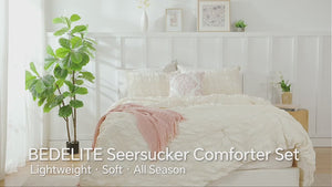 All Season Luxury Seersucker Bedding comforter Set